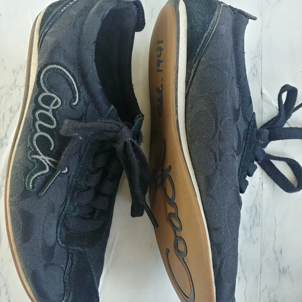 Coach A1715 DEVIN women's signature C Black shoes